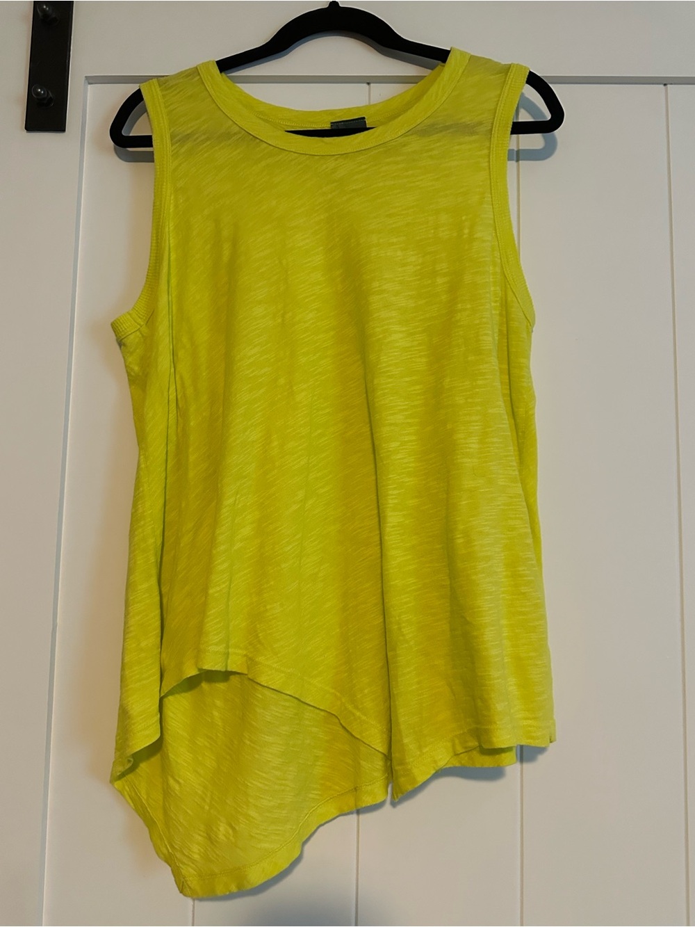 Asymmetric Neon Yellow Tank Top